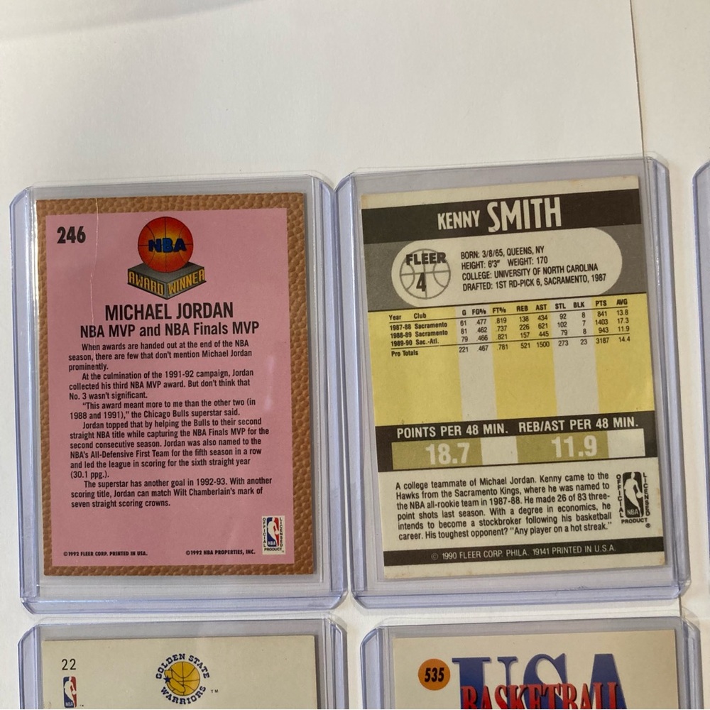 Late 80s - Early 90s Basketball Cards Lot 9 Cards Jordan Bogues Barkley & Others - Picture 15 of 16